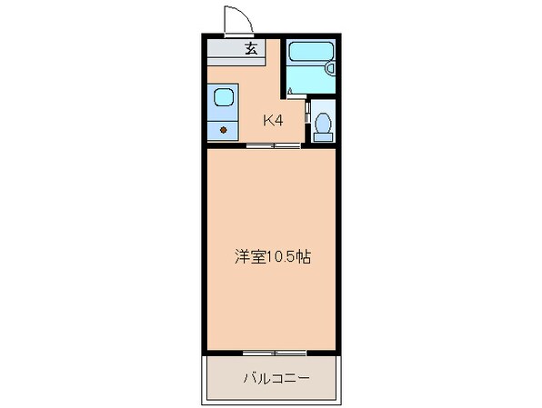 ハウス１０８泉の物件間取画像